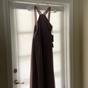 Taupe color long dress bought for a wedding and didn’t wear